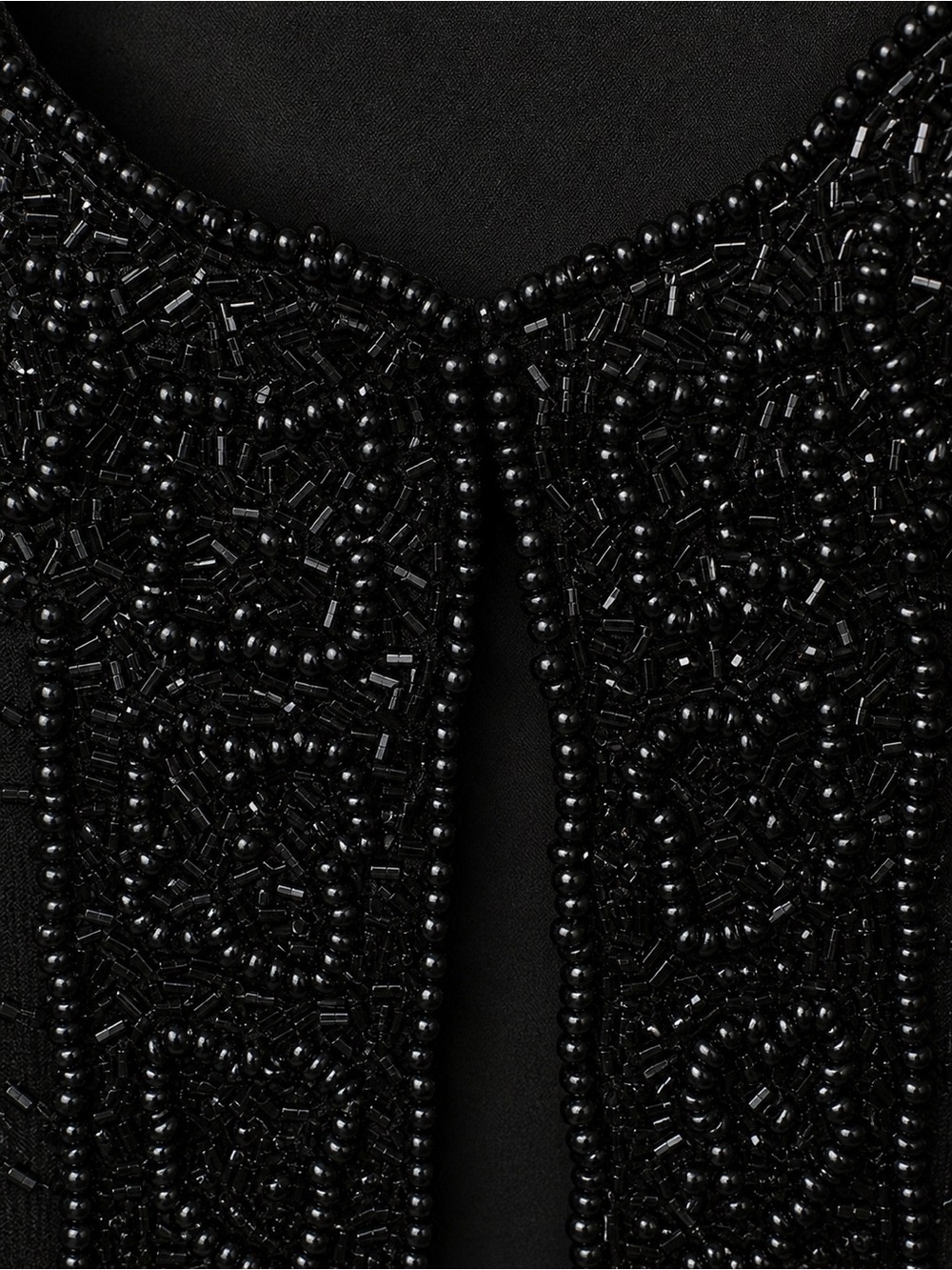 Vintage Laurence Kazar Elegant Silk Beaded Jacket Size PM - Picture 6 of 8